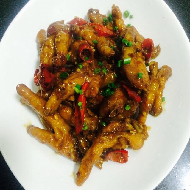 香辣烧鸡爪