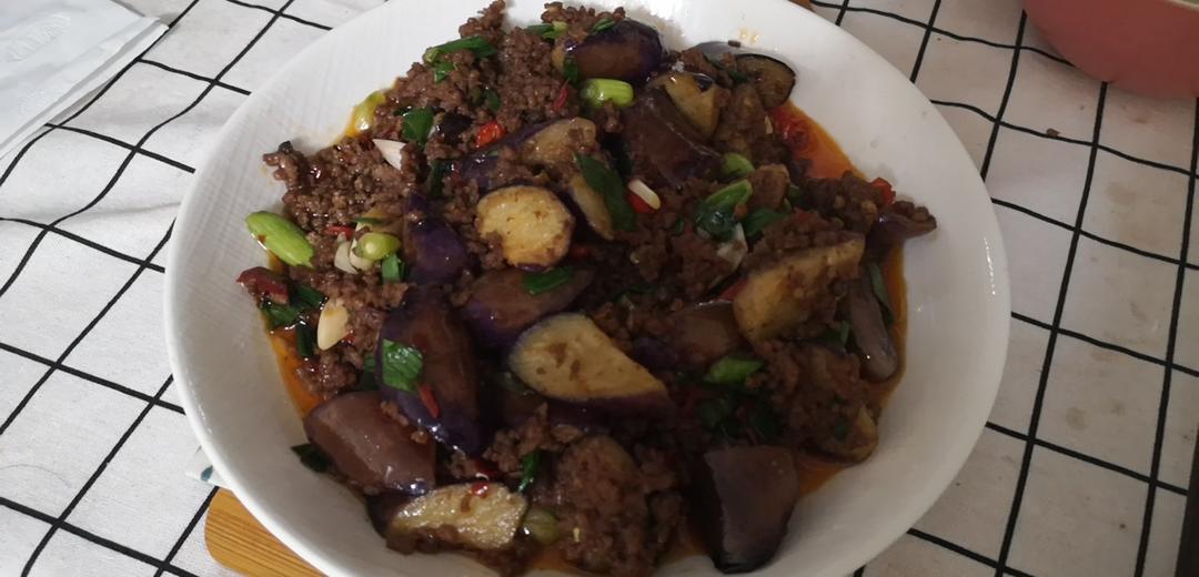 红烧肉沫茄子