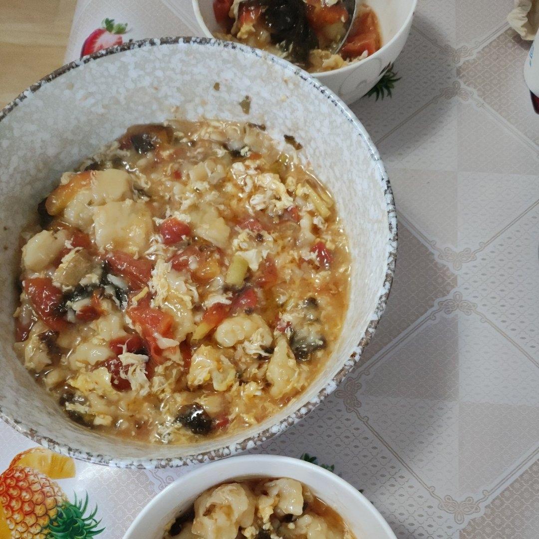 简单早餐-疙瘩汤