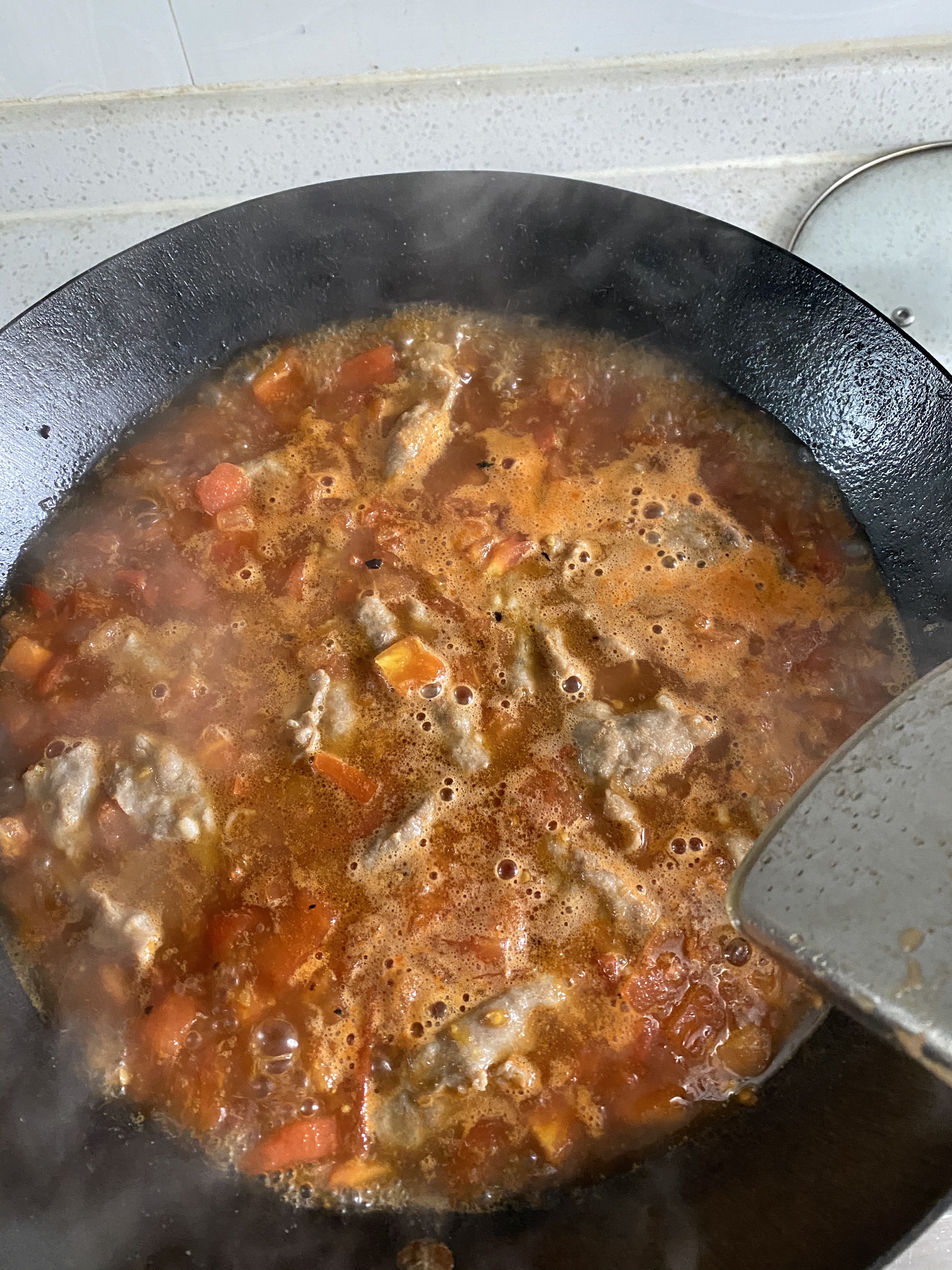 番茄肥牛粉丝汤的做法
