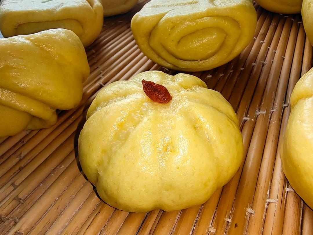 一次性发酵万圣节南瓜馒头，这样做小孩子多吃俩