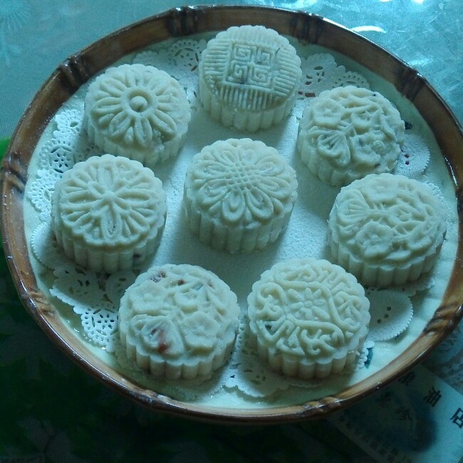 【微波红楼山药糕】无油无糖外层+红豆馅