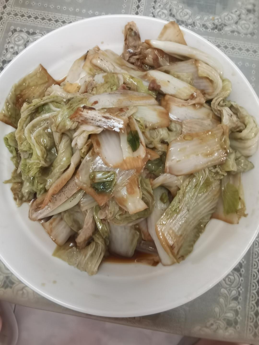 最容易的家常菜之——清炒大白菜