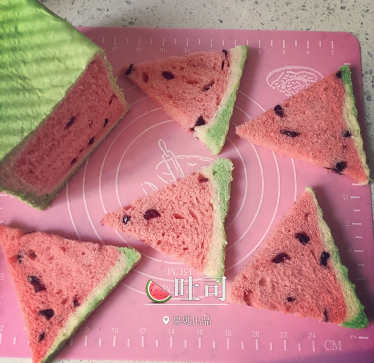 西瓜吐司(中种北海道吐司)
