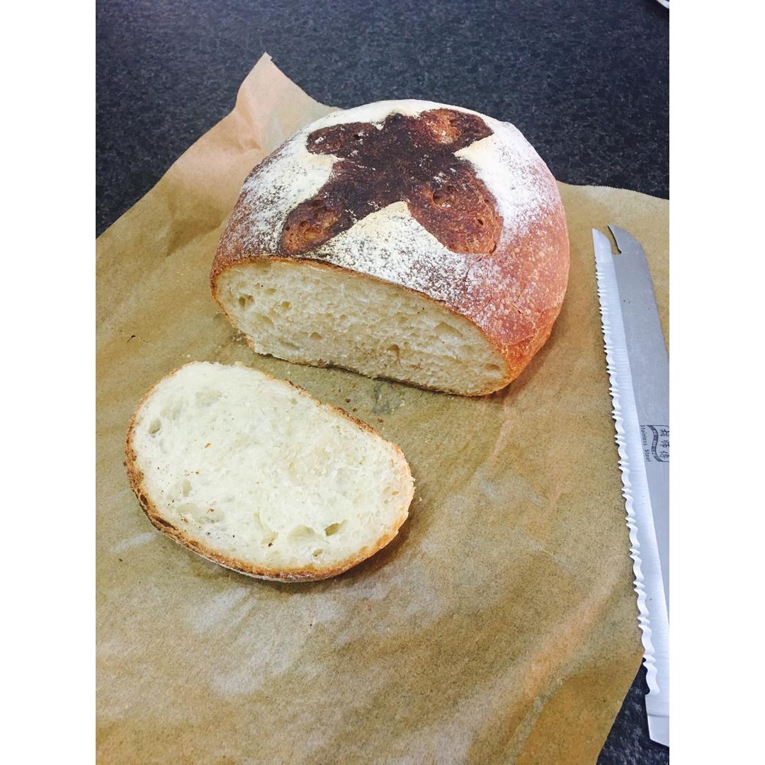 全麦蔓越莓软式欧包（免揉）