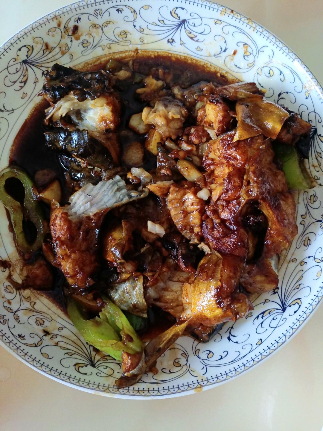 红烧鮰鱼懒人烧法（不用开油锅）味道灵的不得了