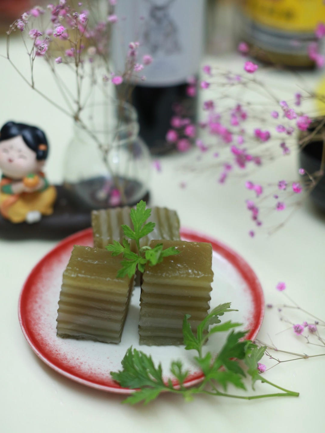 艾草椰汁千层糕