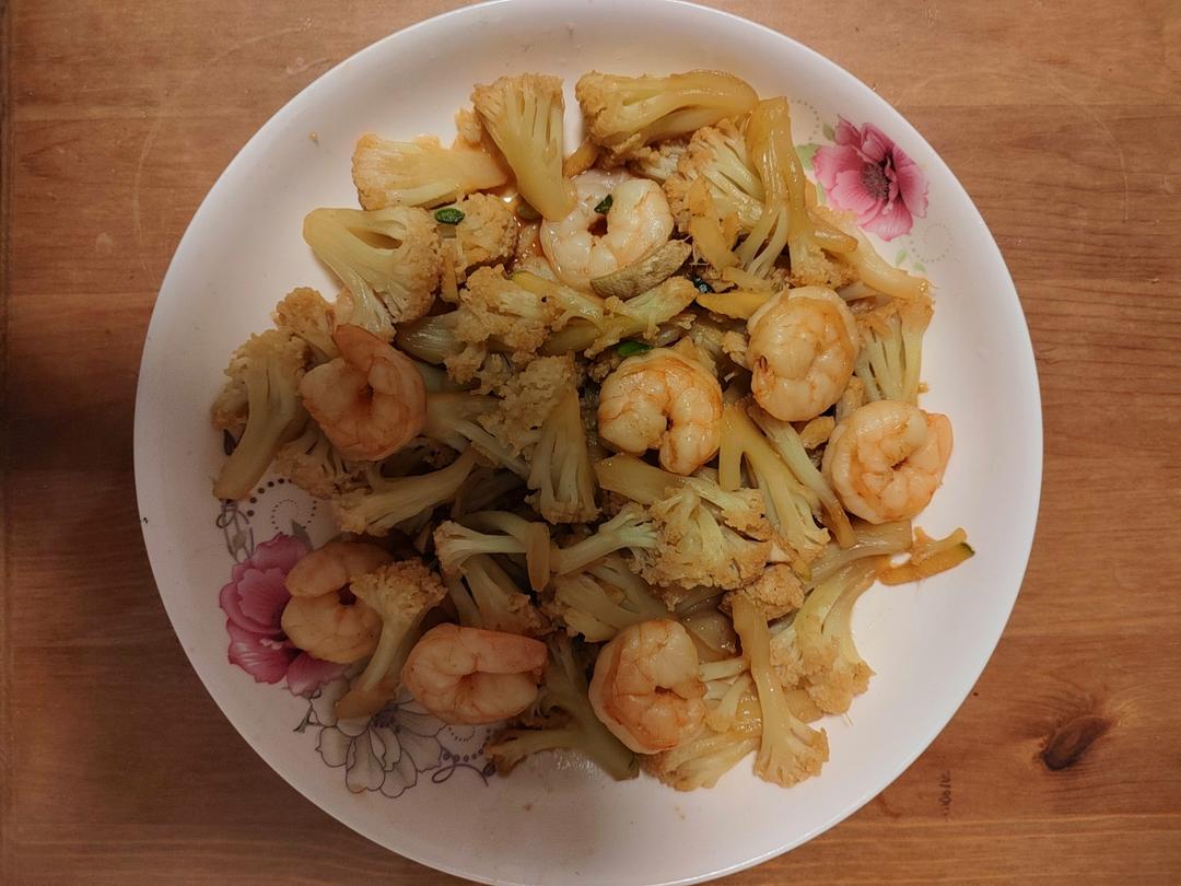 花菜炒虾仁