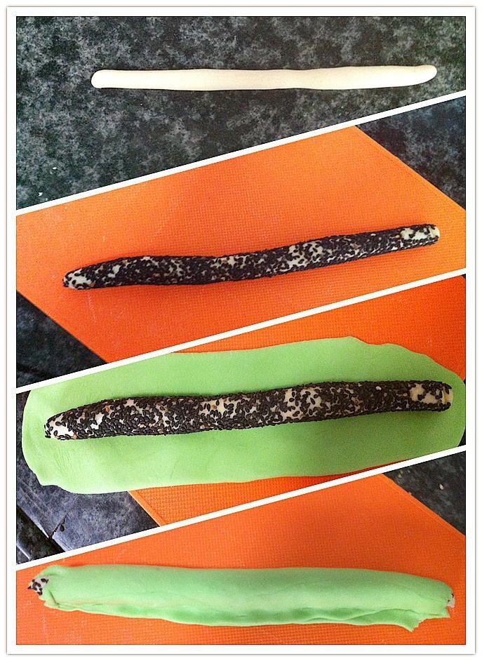 奇异果切面馒头的做法 步骤2