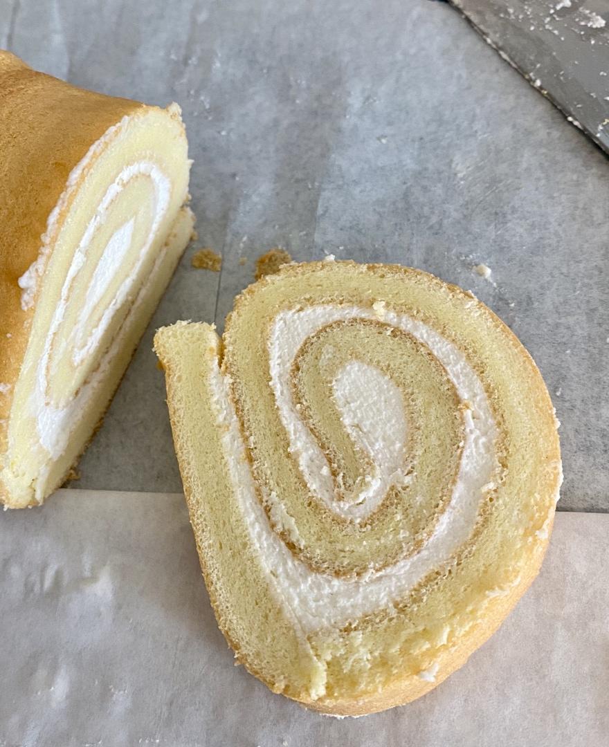 蛋糕卷这样做‼️不掉皮不开裂（小视频食谱）