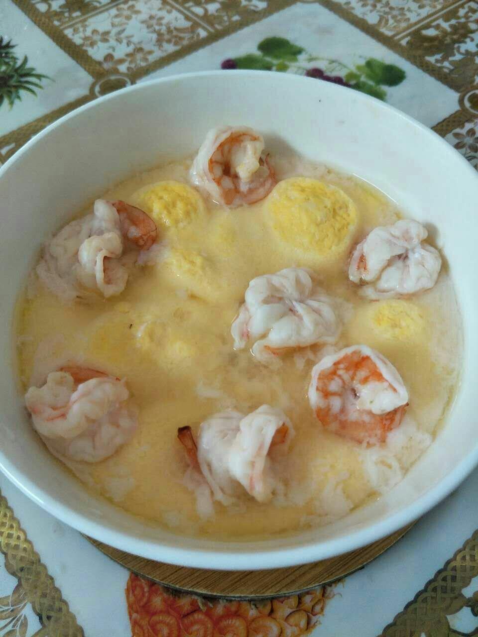 虾仁蒸蛋