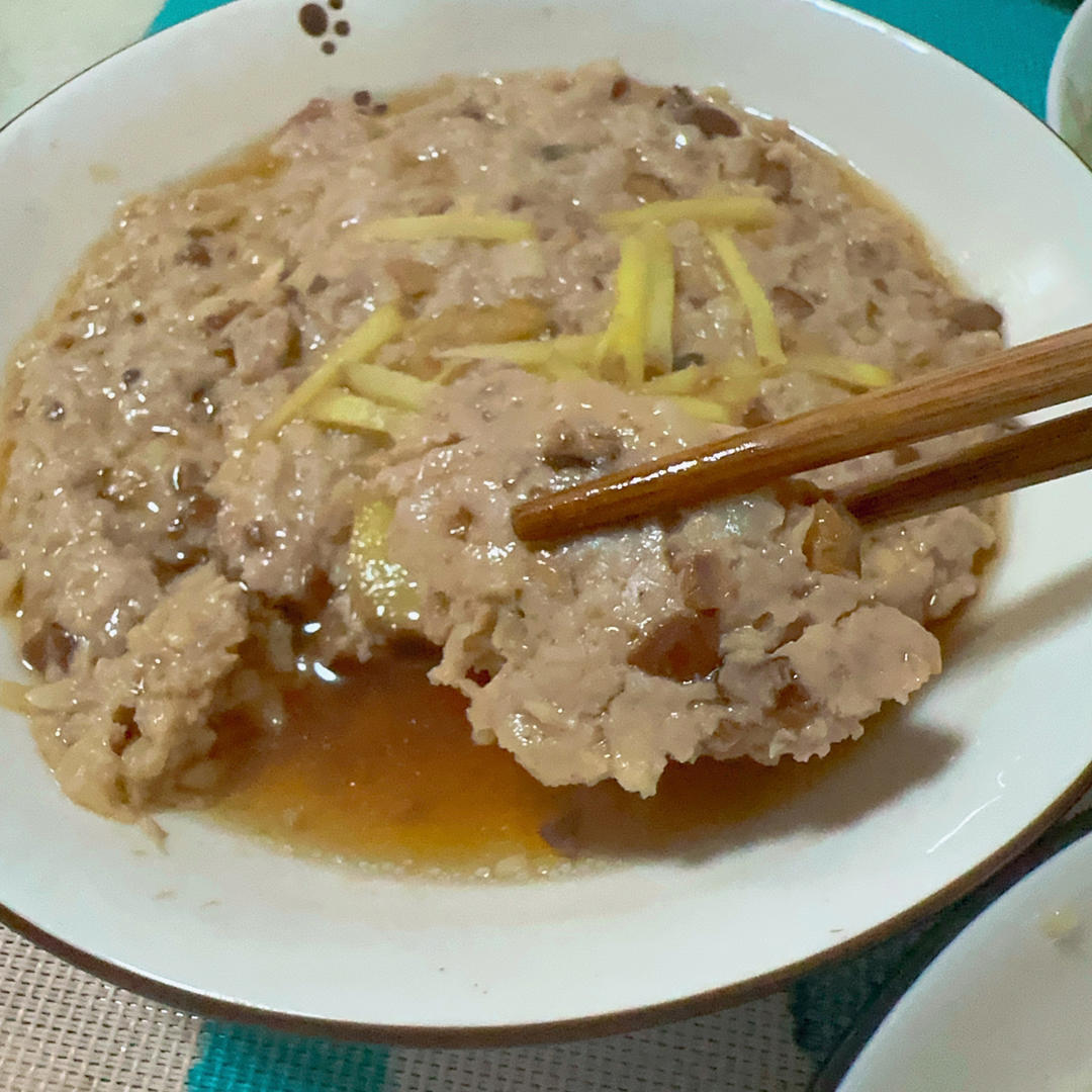 香菇蒸肉饼