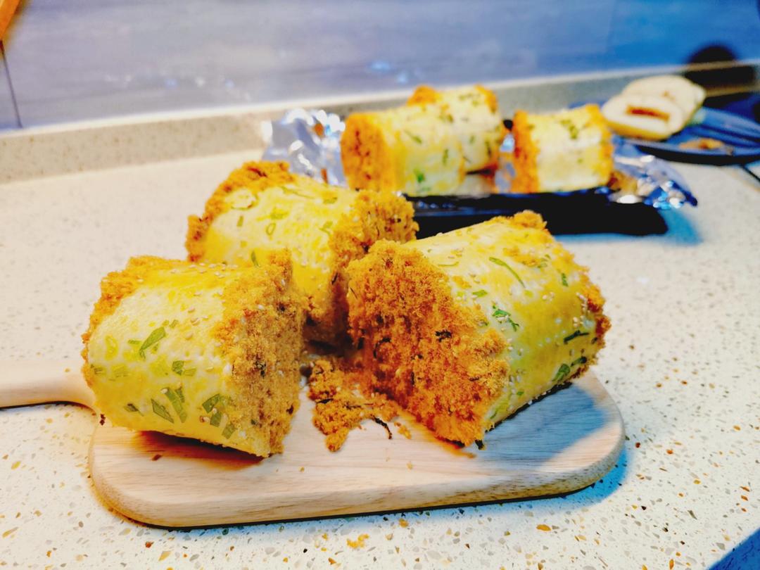 回忆的味道---肉松面包卷