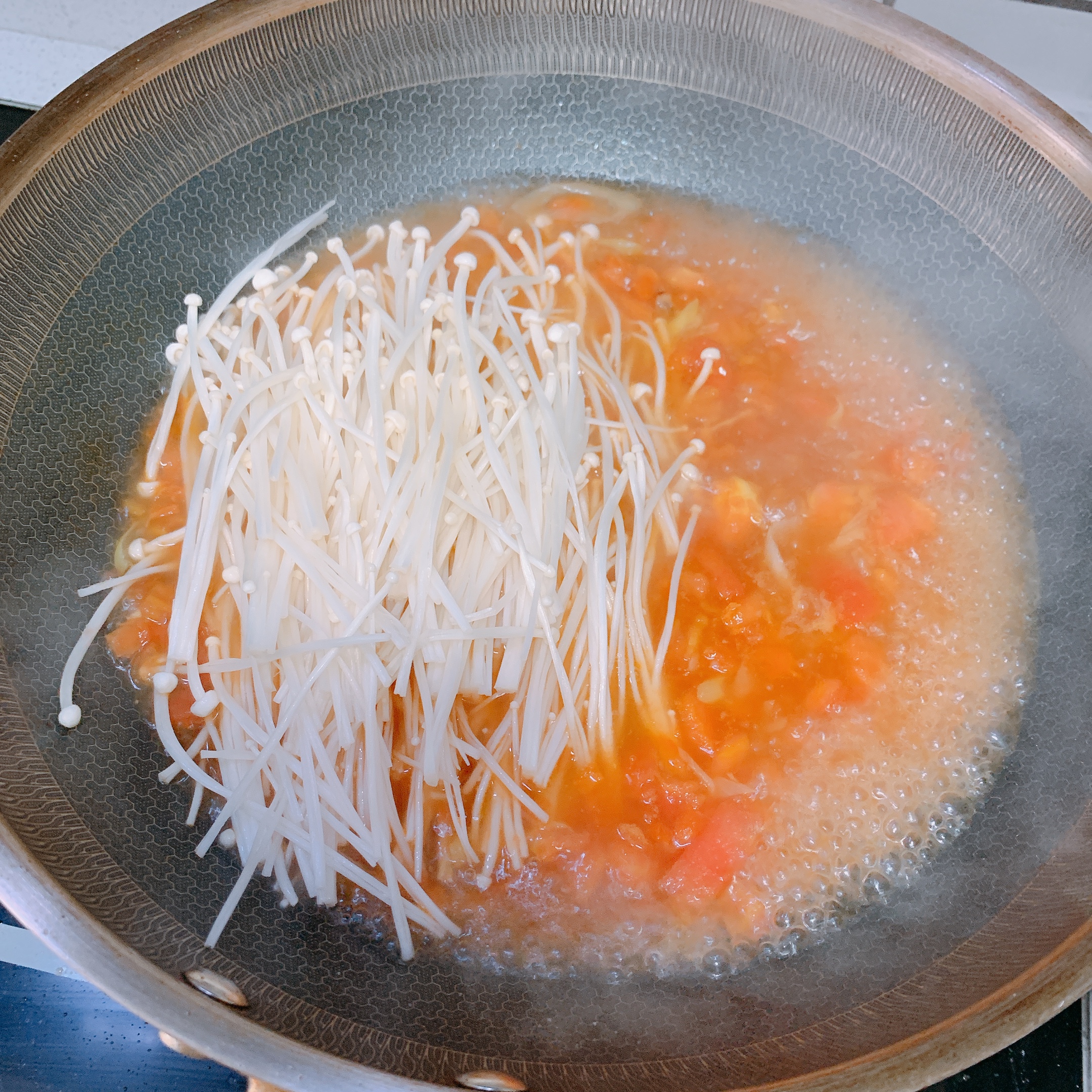 减肥低脂快手番茄豆腐汤的做法 步骤4