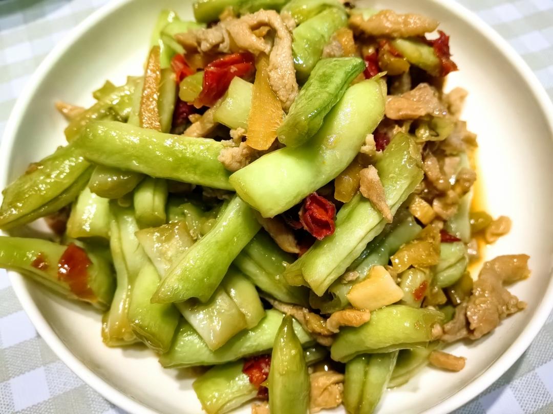 超级下饭菜 豆角（白不老）炒肉