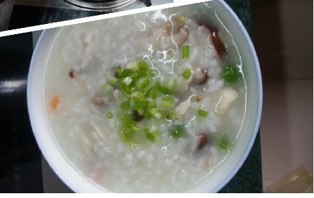 香菇鸡丝粥