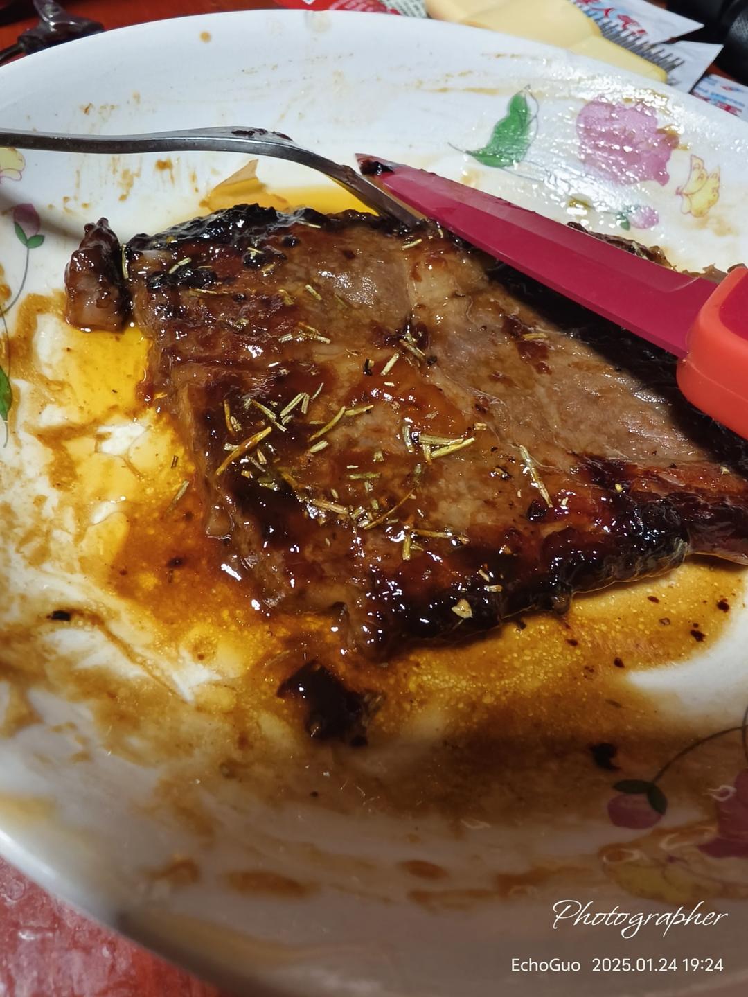 不解冻烤牛排（烤箱）