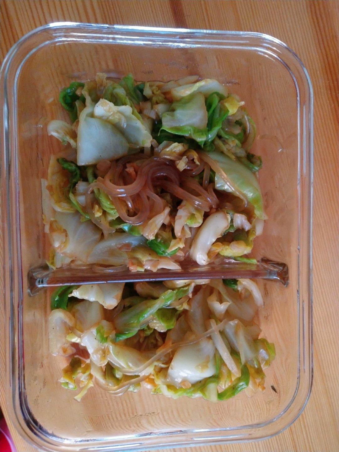 包菜炒粉丝