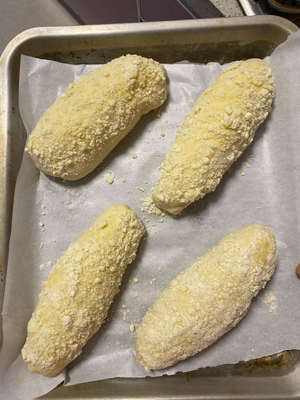 芋泥咸蛋黄软欧包