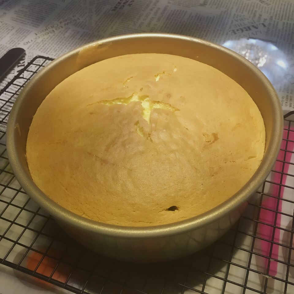 6寸原味戚风蛋糕