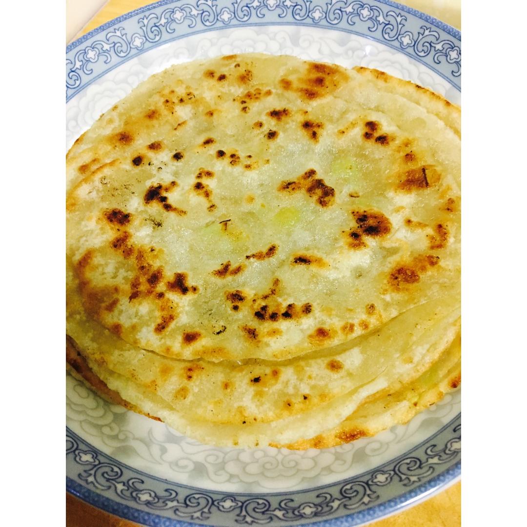饺子皮葱油饼