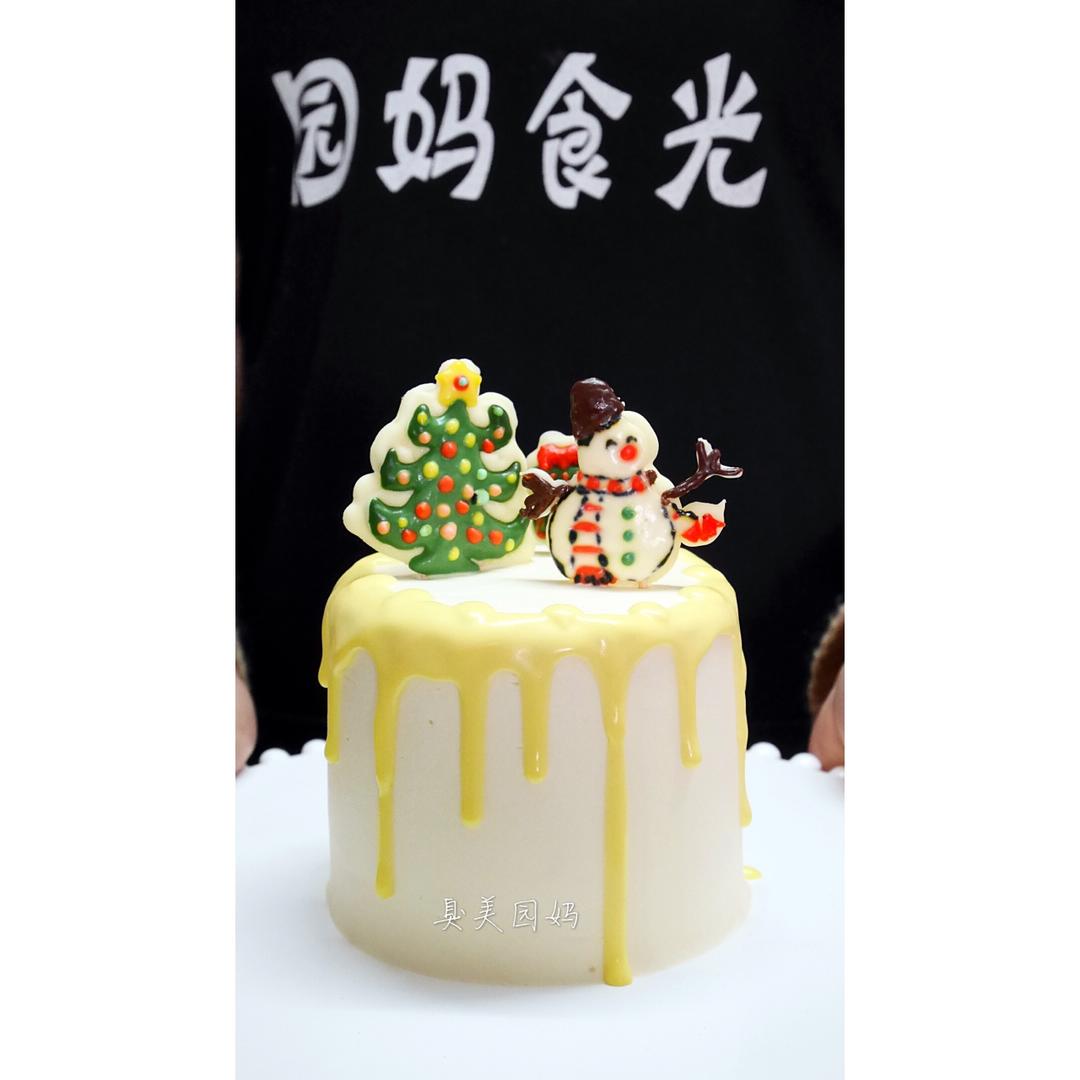 圣诞装饰咖啡力娇酒蛋糕