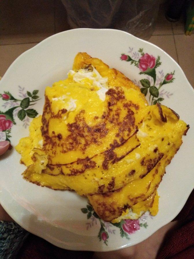 心劫sou1做的鸡蛋米浆粑粑云南特色