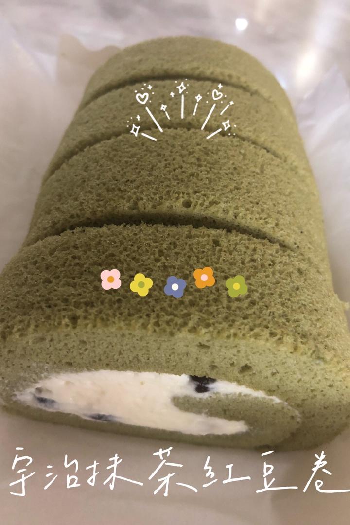 抹茶草莓蛋糕卷-毛巾面