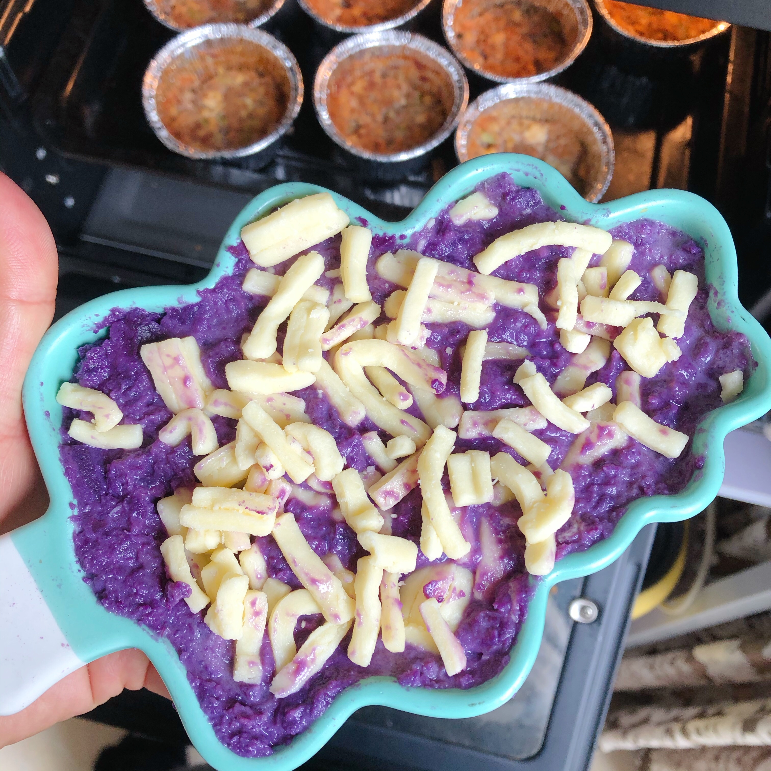 芝士焗紫薯的做法 步骤4