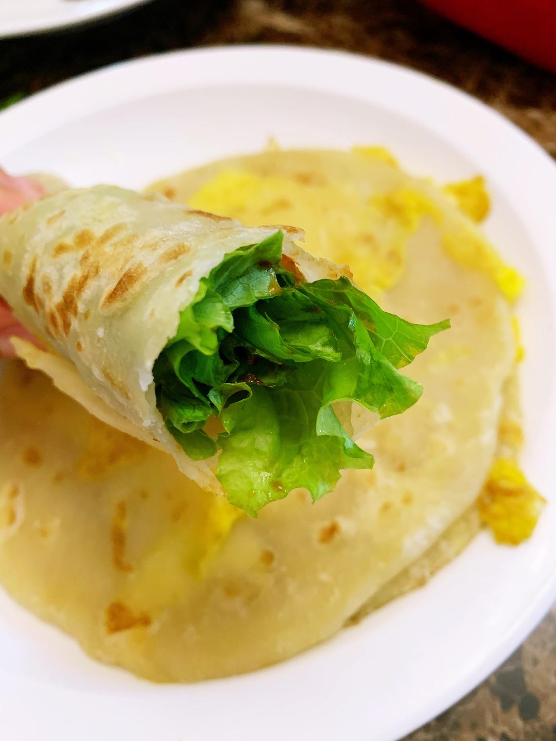 十分钟做好早餐饼的做法