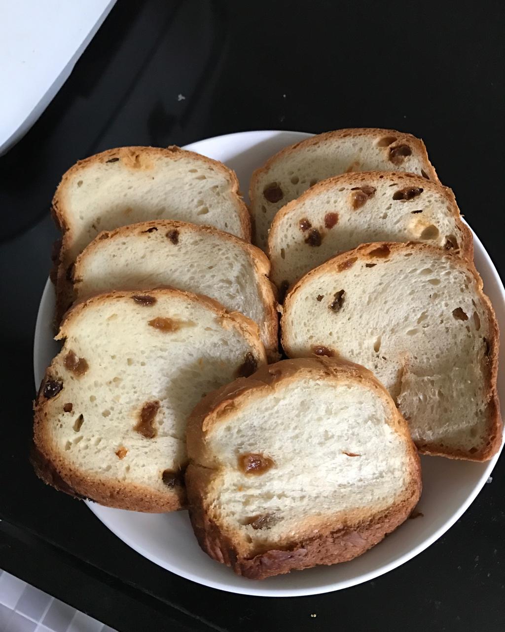 超级好吃的原味面包（面包机版）