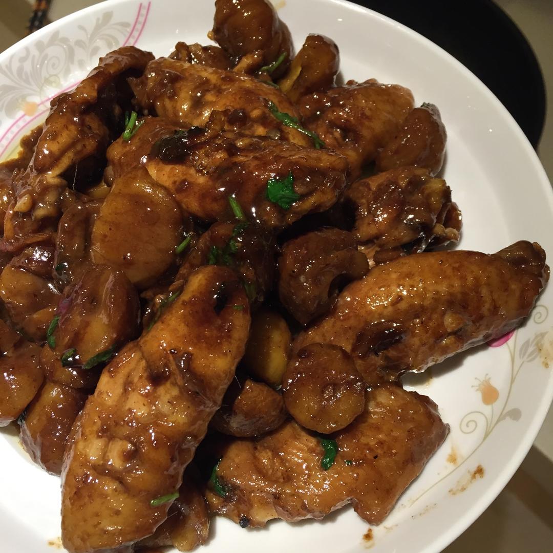 栗子焖鸡翅