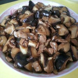 香菇炒肉的做法