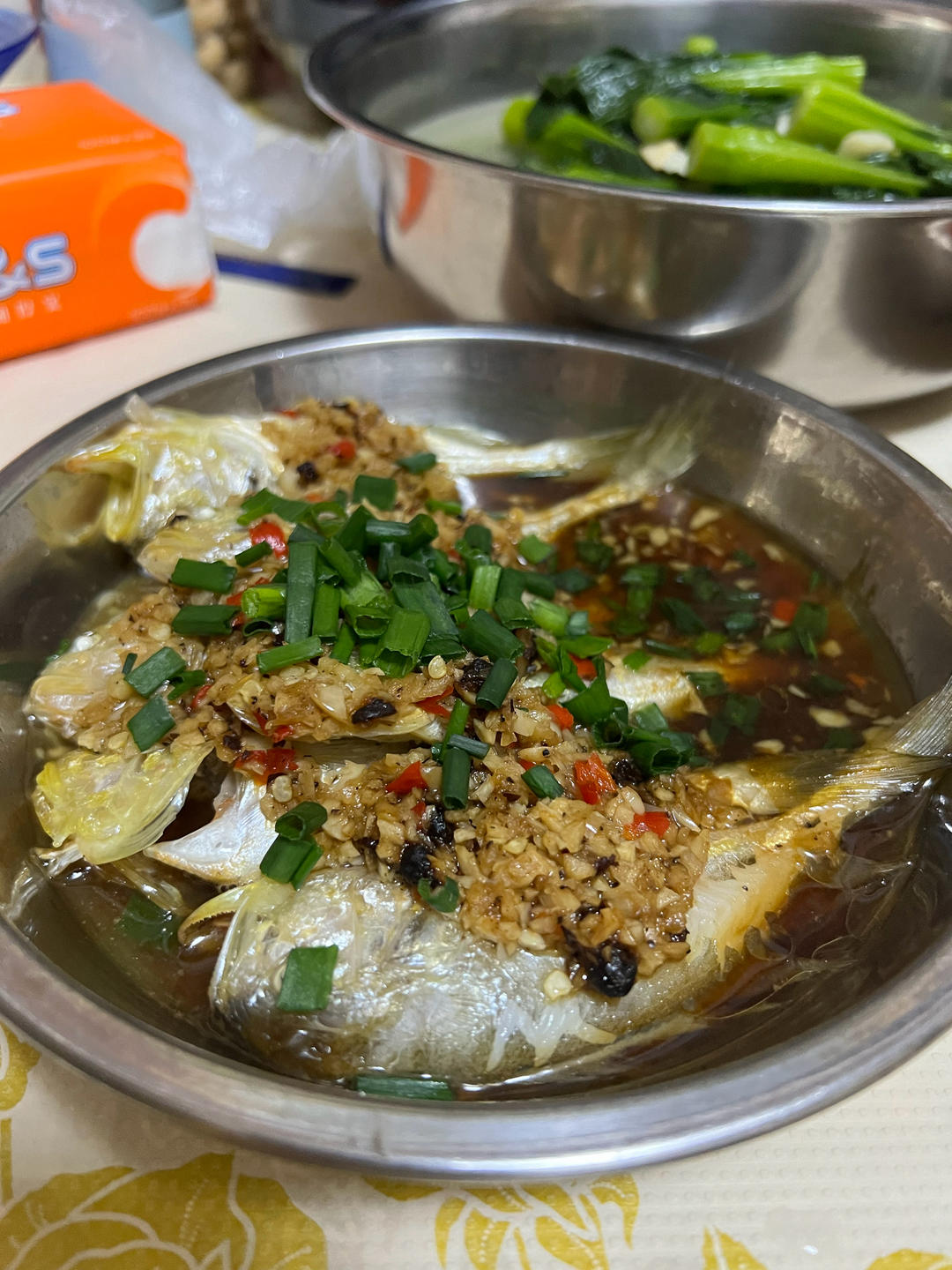 豉汁蒸黄皮头