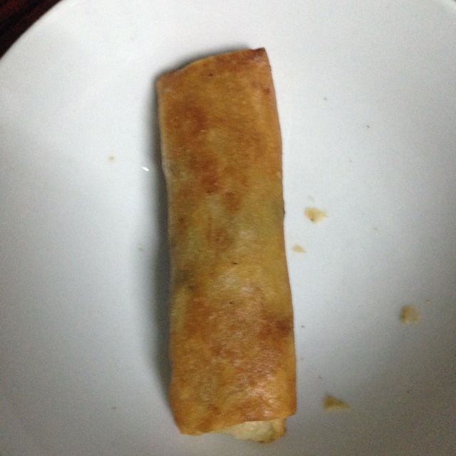 黄芽菜肉丝春卷