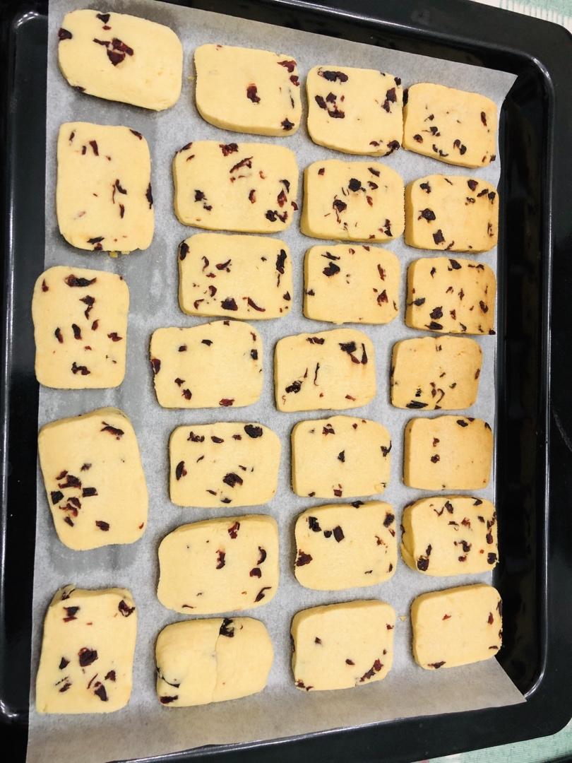 低糖少油版蔓越莓饼干