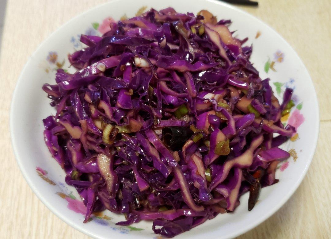炒紫甘蓝