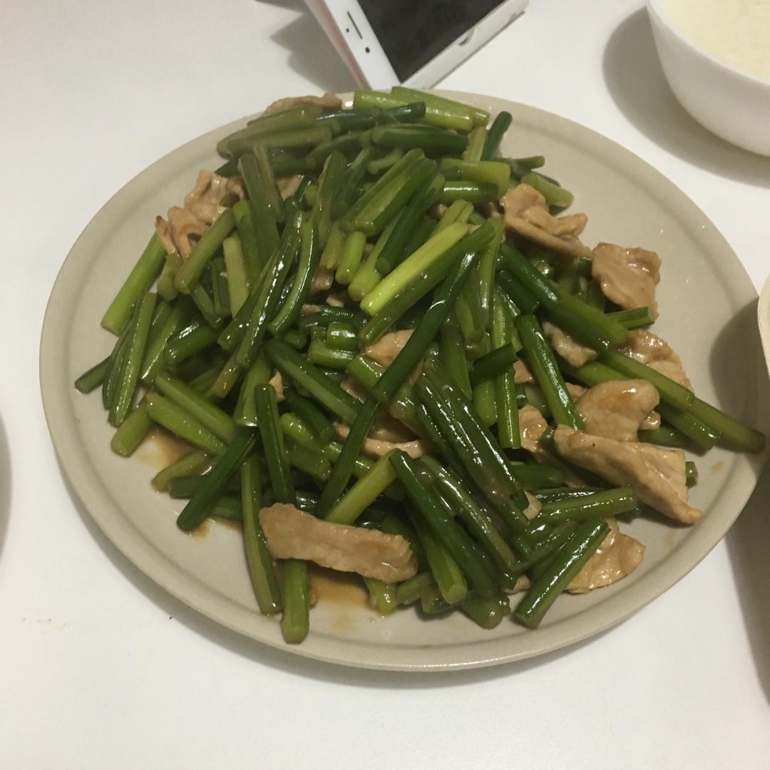 快手家常菜 蒜苔（蒜苗）炒肉