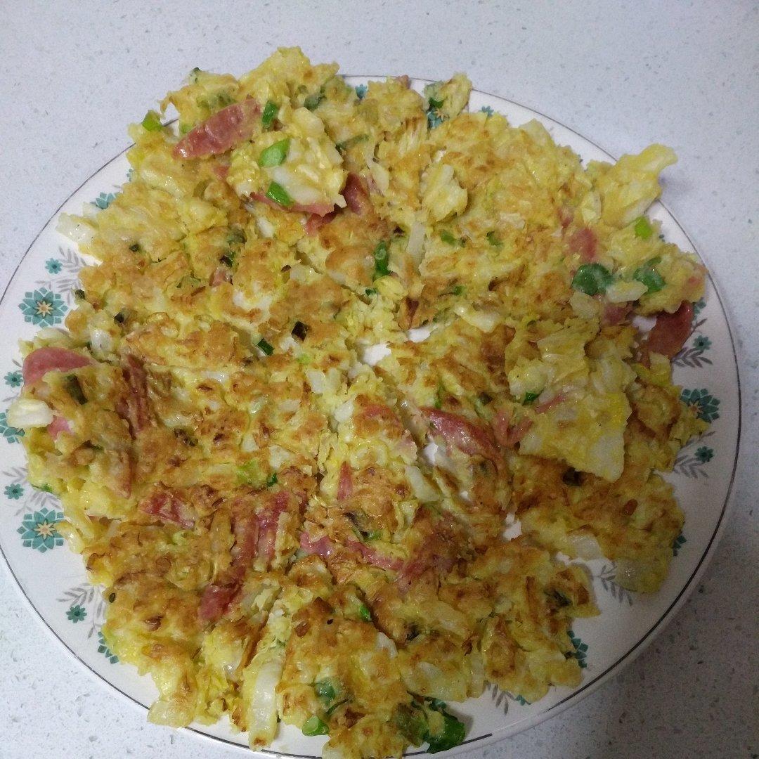 白菜鸡蛋早餐饼