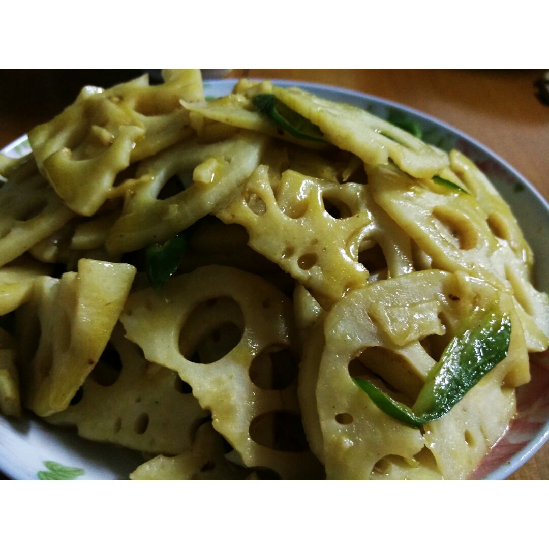 清炒藕片