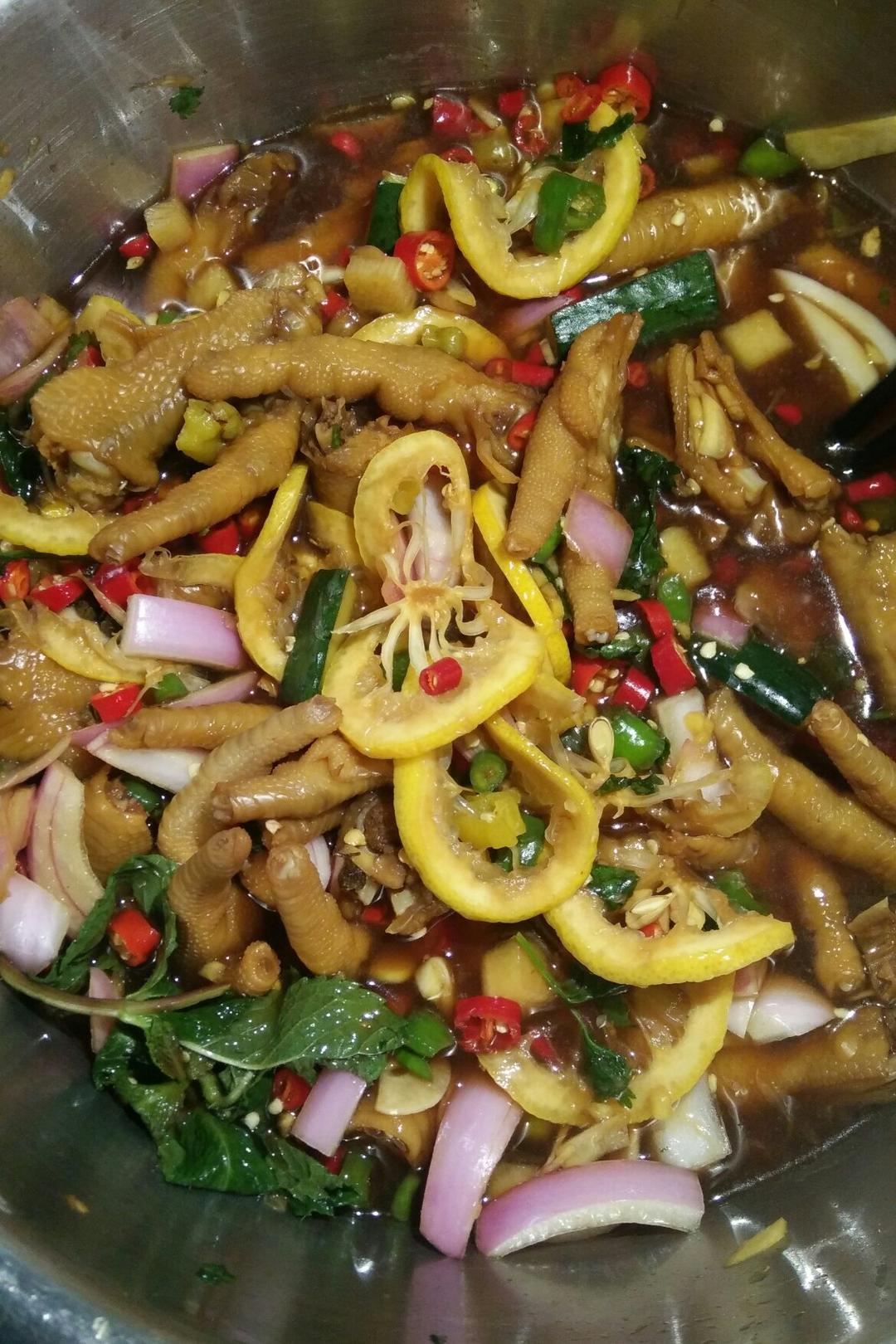 柠檬凤爪--夏日清新菜