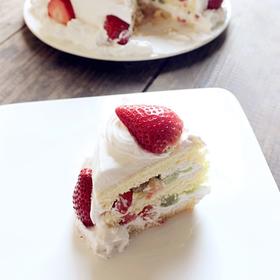 草莓裸蛋糕