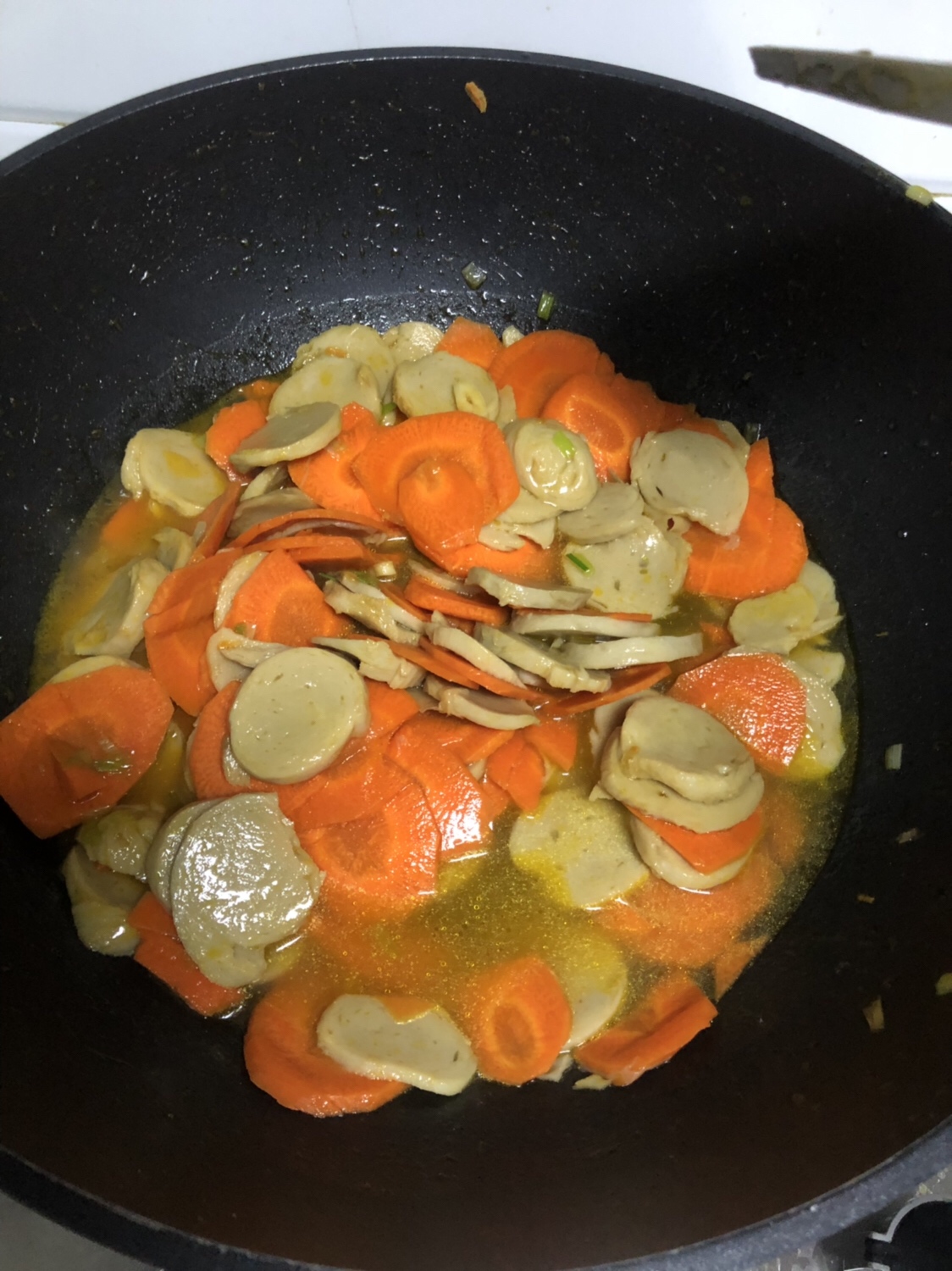 （快手菜 ）胡萝卜炒面筋的做法 步骤6