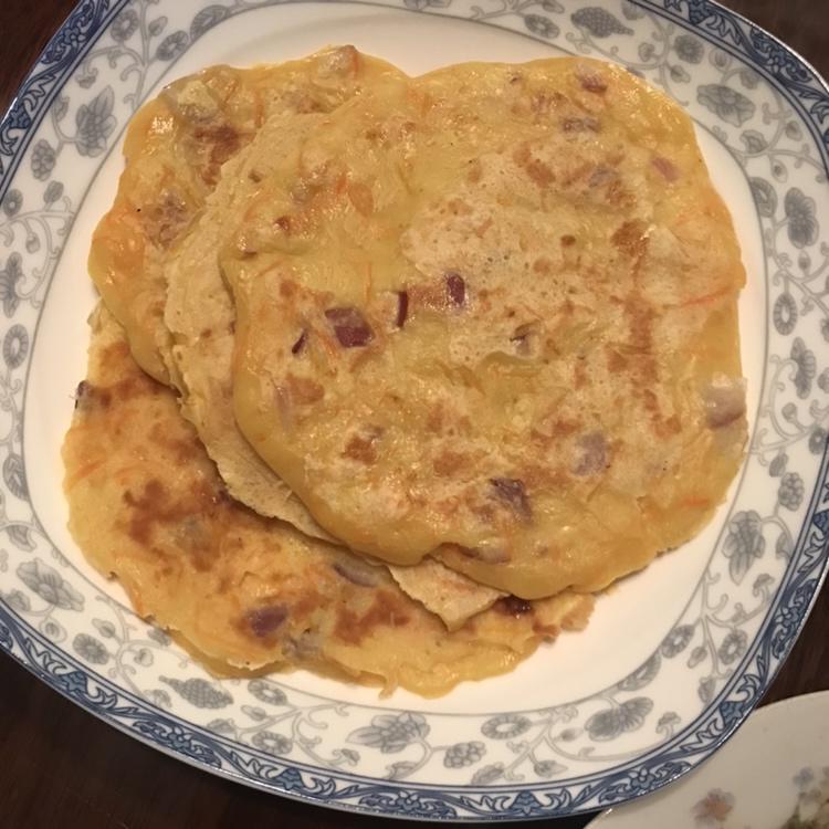 胡萝卜鸡蛋饼