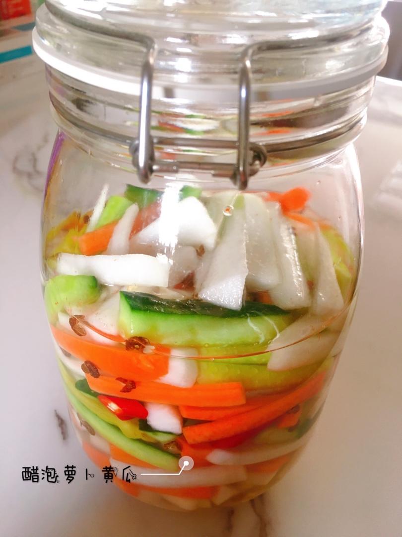 醋泡萝卜黄瓜 五分钟速成隔夜就吃