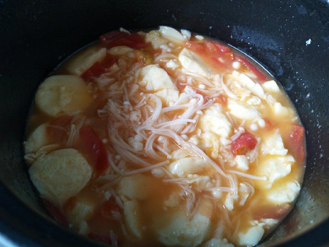 番茄金针菇日本豆腐