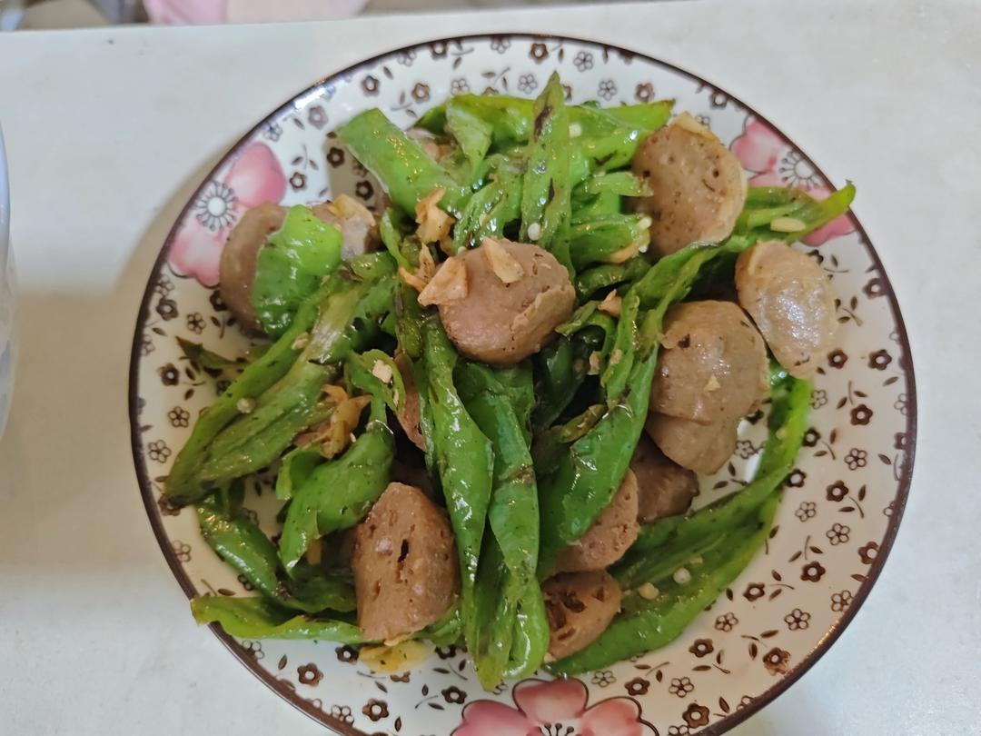 青椒炒牛肉丸