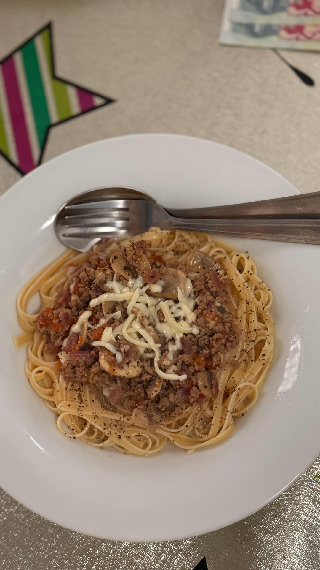 小朋友最爱的——肉酱意大利面