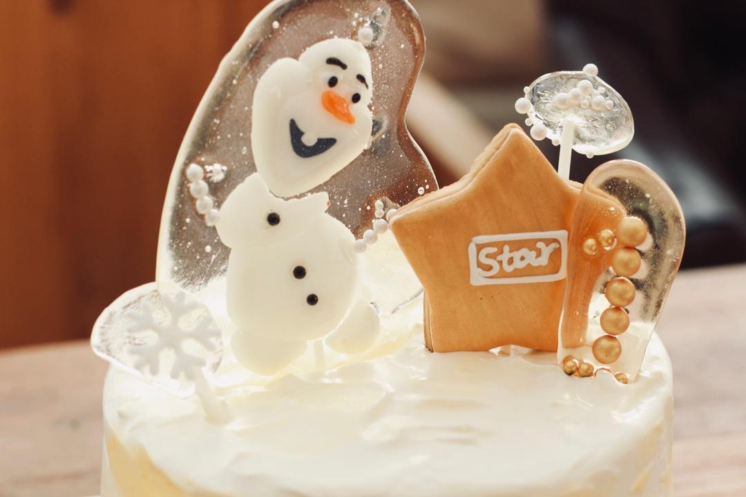 achoocake啊切蛋糕做的雪宝