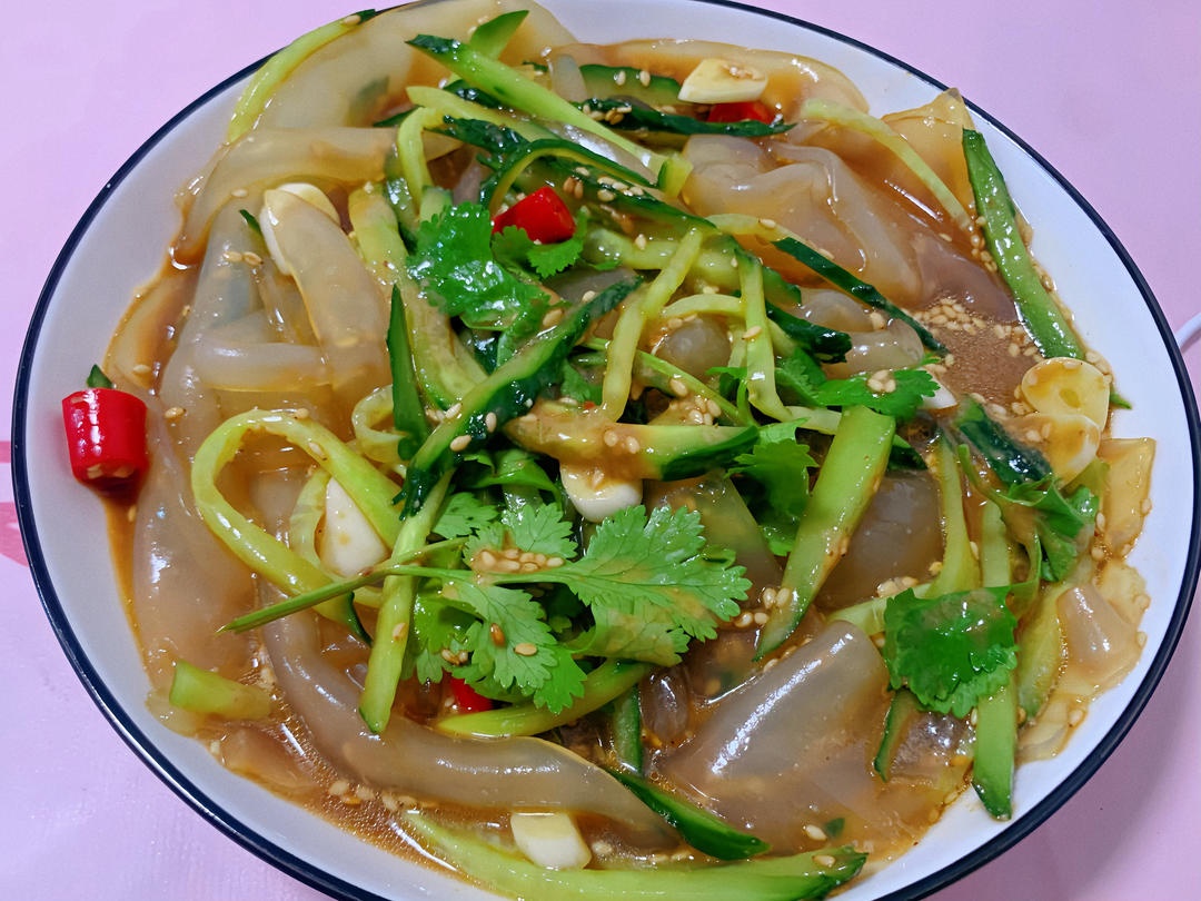 麻酱拉皮（爽口凉菜）